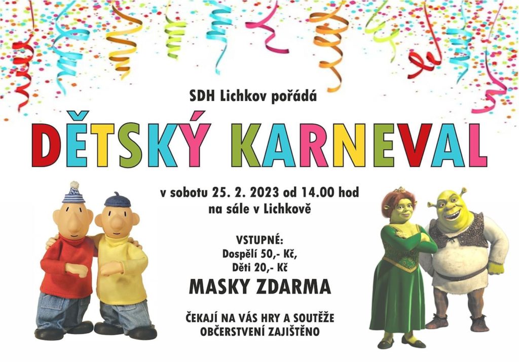 Pozvánka na dětský karneval